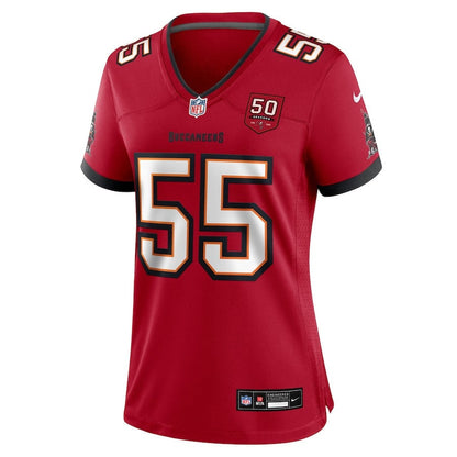 Derrick Brooks 55 Tampa Bay Buccaneers Women's 50th Anniversary Game Jersey - Red
