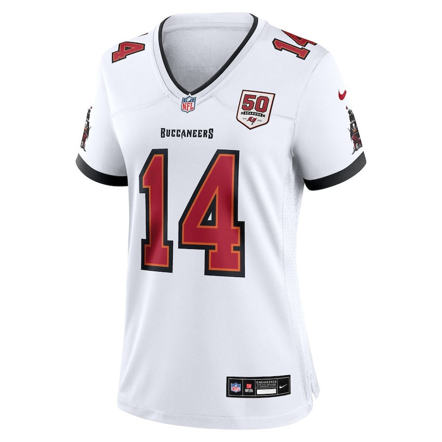 Chris Godwin Jr. 14 Tampa Bay Buccaneers Women's 50th Anniversary Game Jersey - White