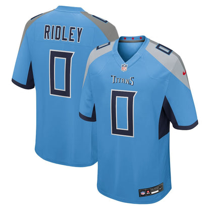 Calvin Ridley 0 Tennessee Titans Team Game Men Jersey - Light Blue