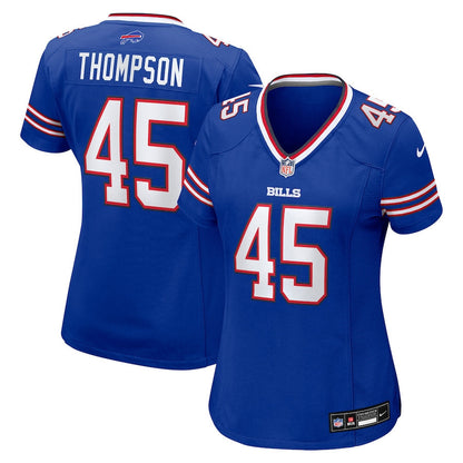 Shaq Thompson 45 Buffalo Bills Women's Team Game Jersey - Royal