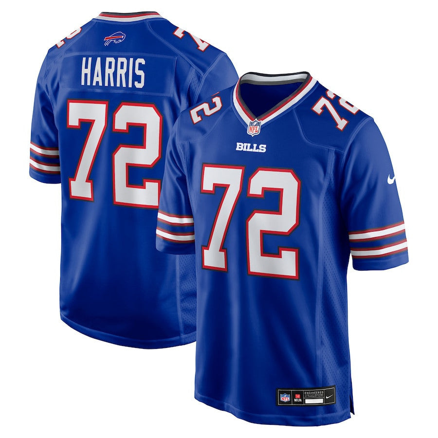 Marcus Harris 72 Buffalo Bills Team Game Men Jersey - Royal