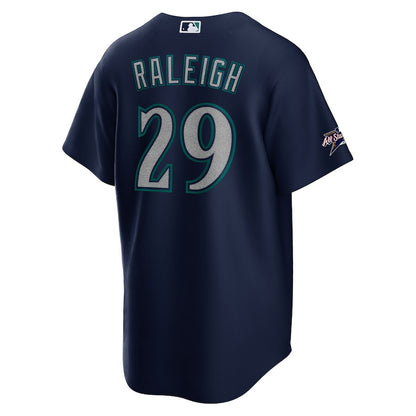 Cal Raleigh 29 Seattle Mariners 2025 MLB All-Star Game Road Men Jersey - Navy