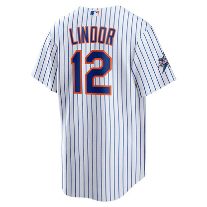 Francisco Lindor 12 New York Mets 2025 MLB All-Star Game Home Men Jersey - White
