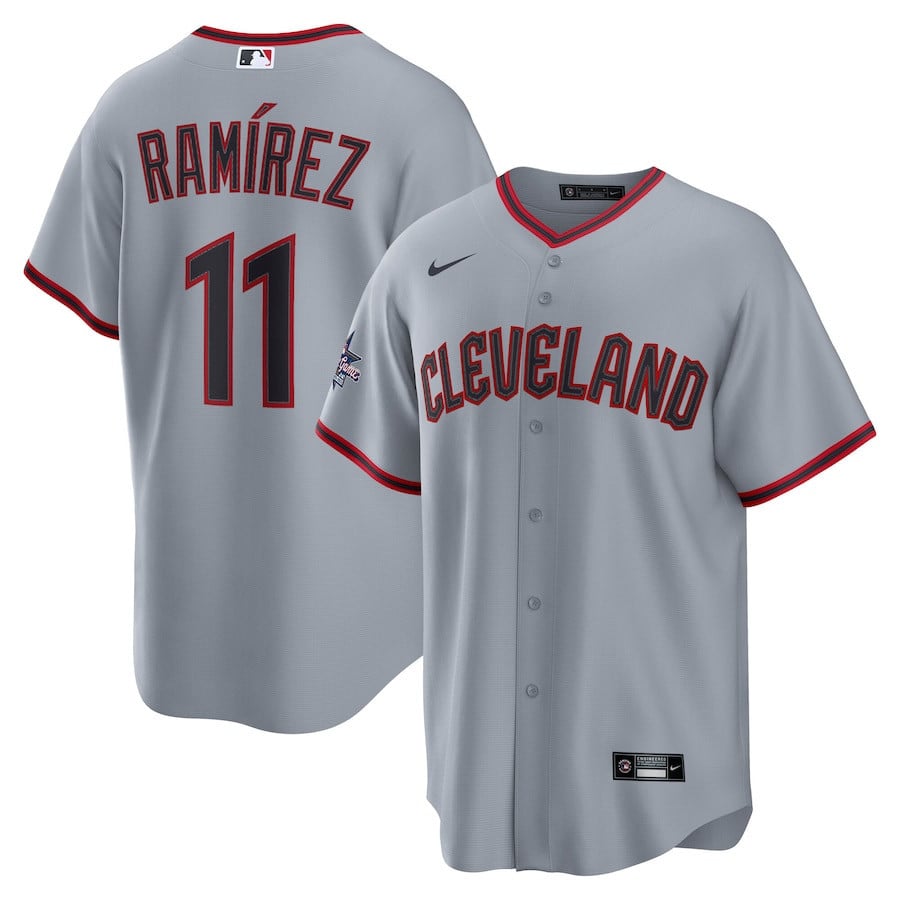 José Ramírez 11 Cleveland Guardians 2025 MLB All-Star Game Road Men Jersey - Gray