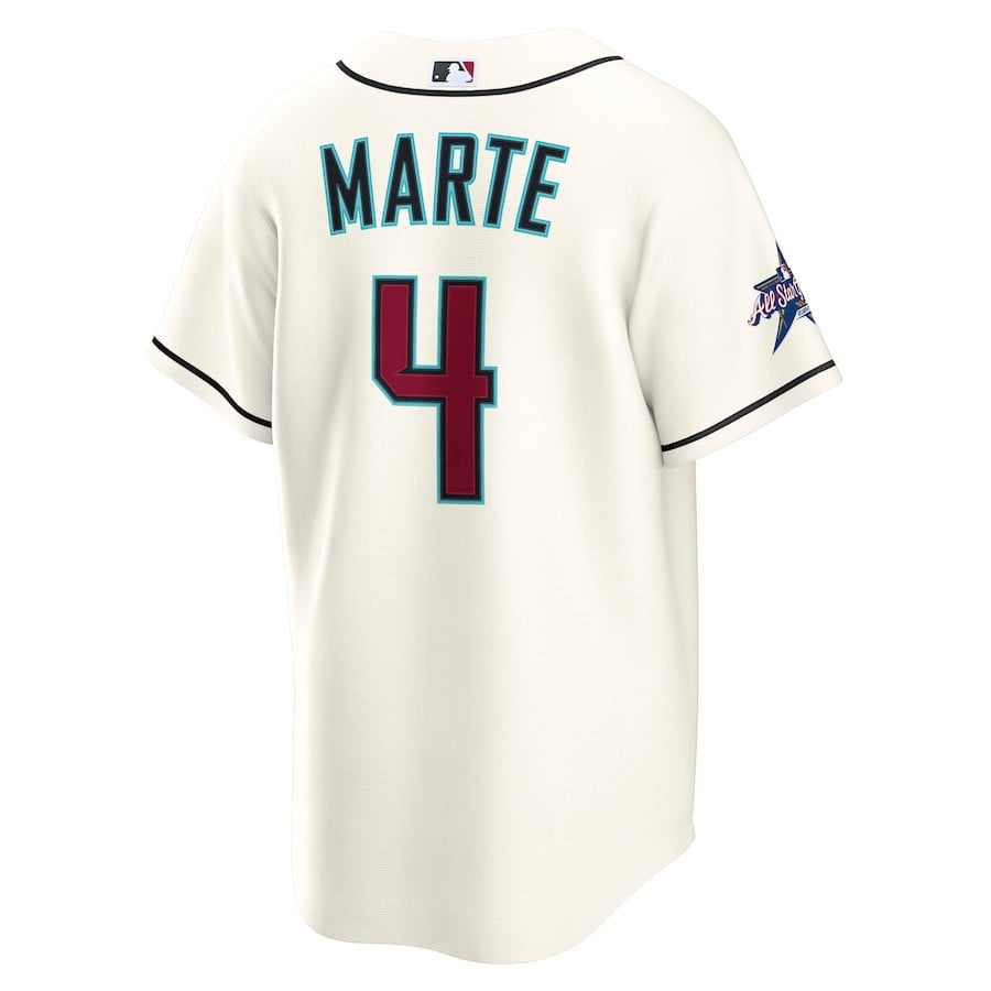 Ketel Marte 4 Arizona Diamondbacks 2025 MLB All-Star Game Home Men Jersey - Cream
