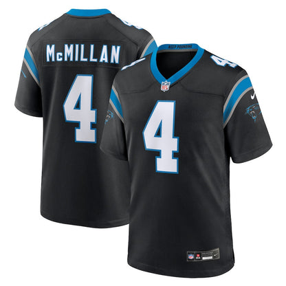 Tetairoa McMillan 4 Carolina Panthers 2025 NFL Draft First Round Pick Game Men Jersey - Black