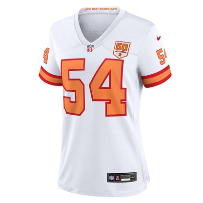 Lavonte David 54 '76 Tampa Bay Buccaneers Women's 50th Season Game Jersey - White