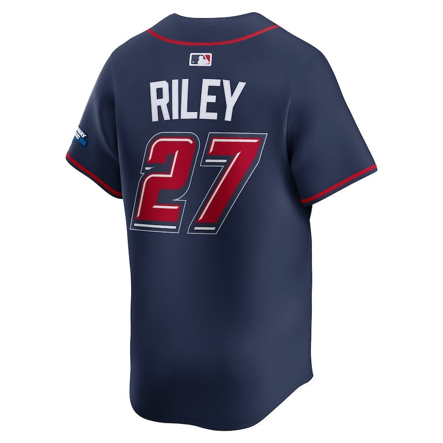 Austin Riley 27 Atlanta Braves 2025 Speedway Classic Alternate Limited Men Jersey - Navy