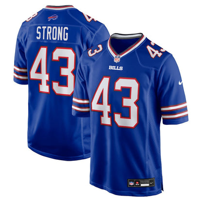 Dorian Strong 43 Buffalo Bills Team Game Men Jersey - Royal