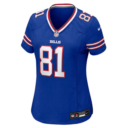 Kaden Prather 81 Buffalo Bills Women's Team Game Jersey - Royal