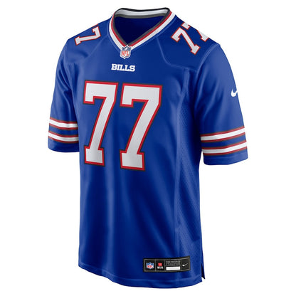 Chase Lundt 77 Buffalo Bills Team Game Men Jersey - Royal