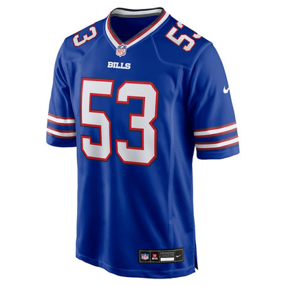 Kendrick Green 53 Buffalo Bills Team Game Men Jersey - Royal