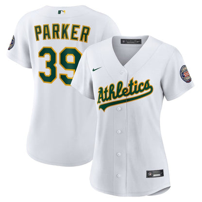 Dave Parker 39 Athletics Women's 2025 Baseball Hall of Fame Jersey - White