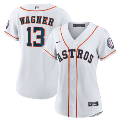 Billy Wagner 13 Houston Astros Women's 2025 Baseball Hall of Fame Jersey - White