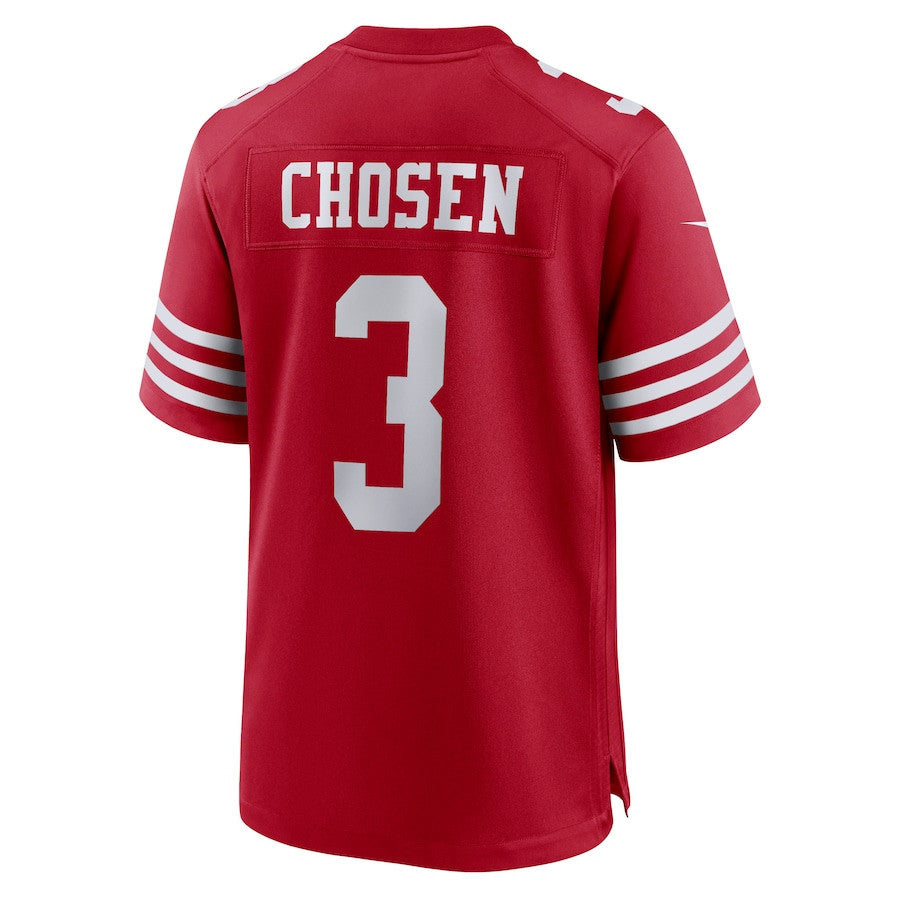 Robbie Chosen 3 San Francisco 49ers Team Game Men Jersey - Scarlet