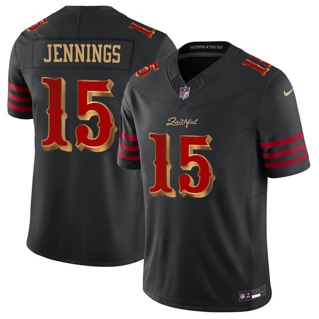 Jauan Jennings 15 San Francisco 49ers Vapor F.U.S.E. Limited Rivalry Series Men Jersey - Black