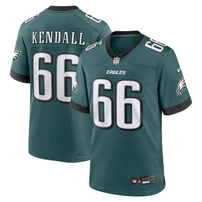 Drew Kendall 66 Philadelphia Eagles Team Game Men Jersey - Midnight Green