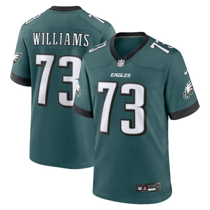 Cameron Williams 73 Philadelphia Eagles Team Game Men Jersey - Midnight Green