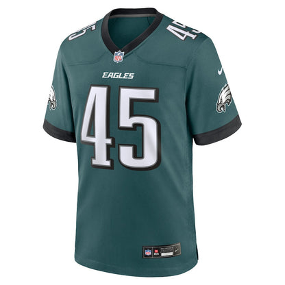 Ogbonnia Okoronkwo 45 Philadelphia Eagles Team Game Men Jersey - Midnight Green