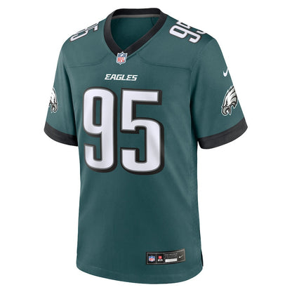 Ty Robinson 95 Philadelphia Eagles Team Game Men Jersey - Midnight Green