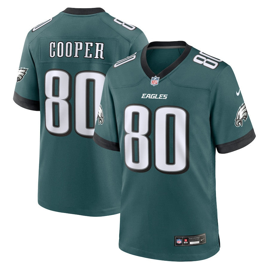 Darius Cooper 80 Philadelphia Eagles Team Game Men Jersey - Midnight Green