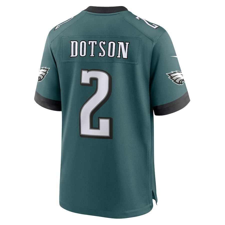 Jahan Dotson 2 Philadelphia Eagles Team Game Men Jersey - Midnight Green