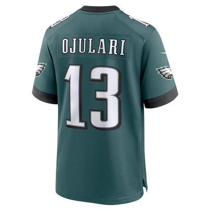 Azeez Ojulari 13 Philadelphia Eagles Team Game Men Jersey - Midnight Green