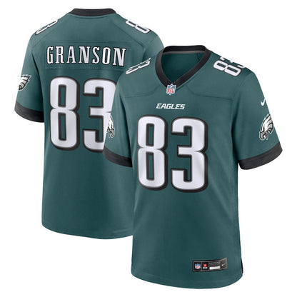 Kylen Granson 83 Philadelphia Eagles Team Game Men Jersey - Midnight Green