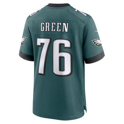 Kenyon Green 76 Philadelphia Eagles Team Game Men Jersey - Midnight Green