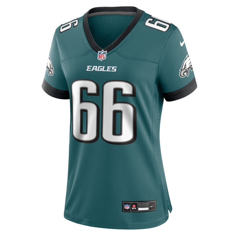 Drew Kendall 66 Philadelphia Eagles Women's Team Game Jersey - Midnight Green