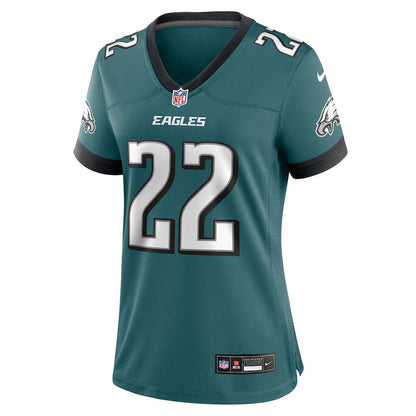 Mac McWilliams 22 Philadelphia Eagles Women's Team Game Jersey - Midnight Green
