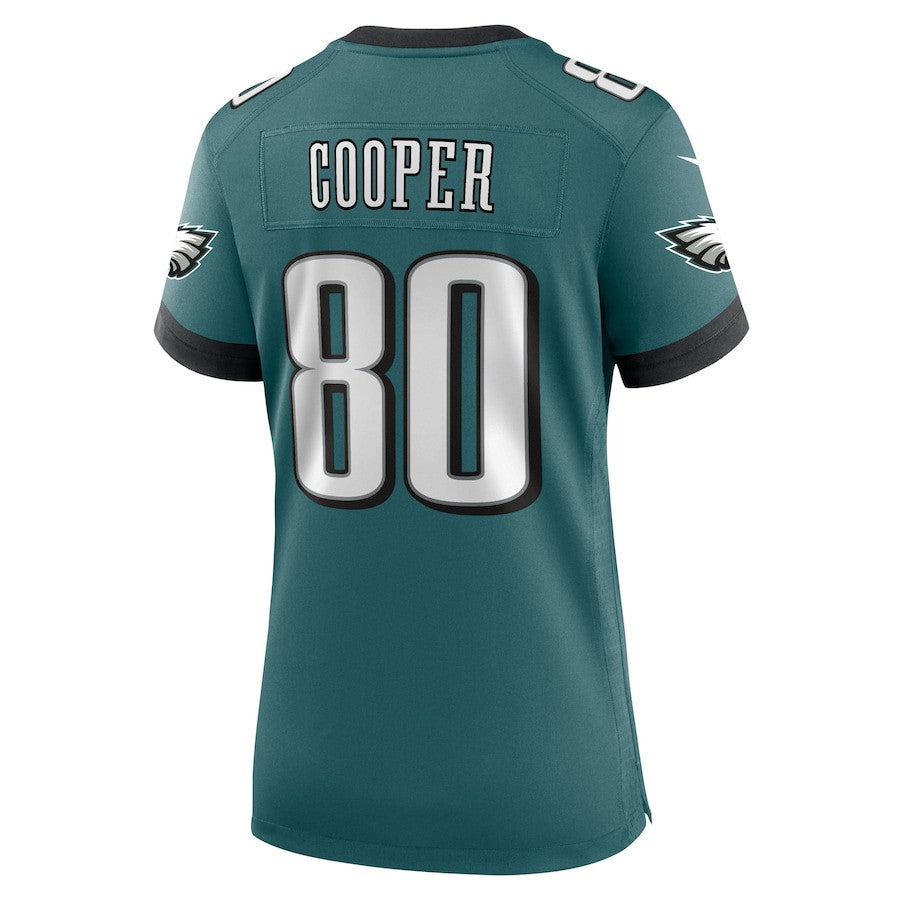 Darius Cooper 80 Philadelphia Eagles Women's Team Game Jersey - Midnight Green