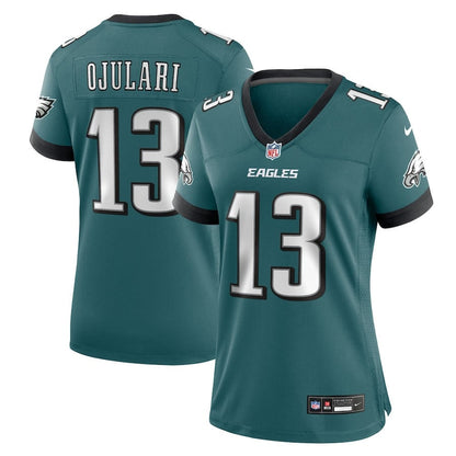 Azeez Ojulari 13 Philadelphia Eagles Women's Team Game Jersey - Midnight Green