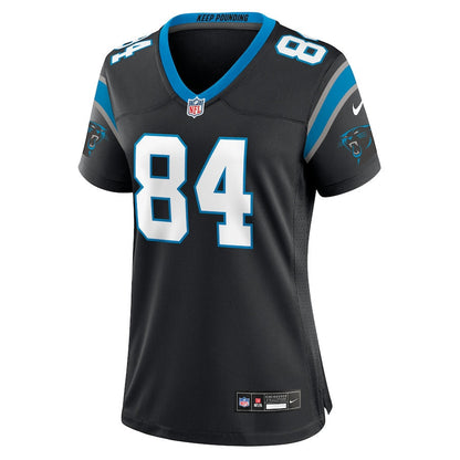 Mitchell Evans 84 Carolina Panthers Women's Team Game Jersey - Black