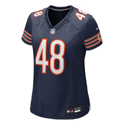 D'Marco Jackson 48 Chicago Bears Women's Team Game Jersey - Navy