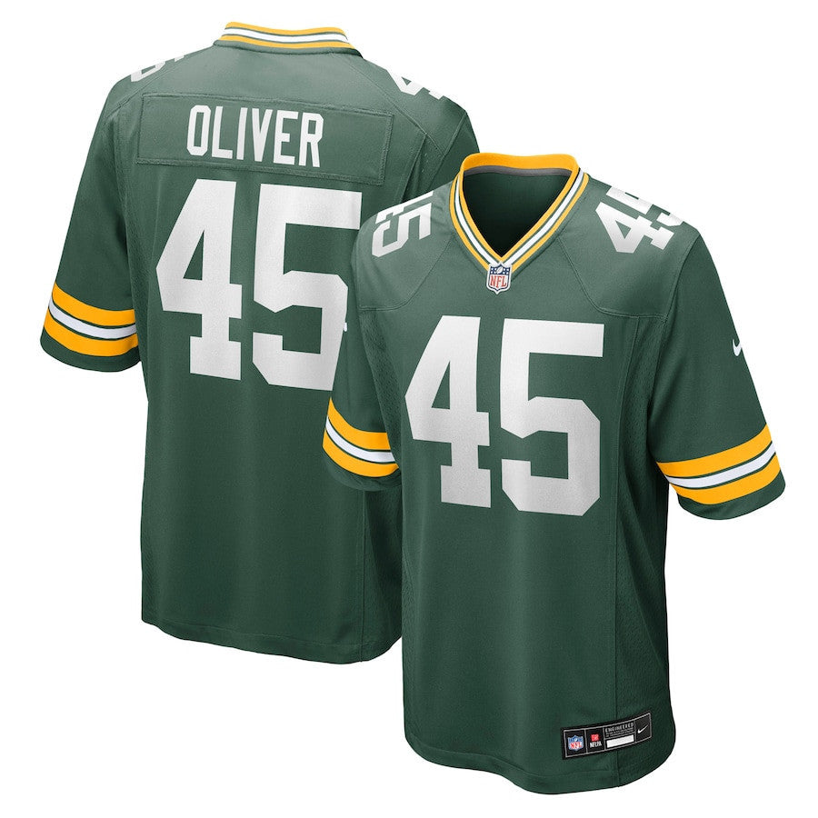 Collin Oliver 45 Green Bay Packers Team Game Men Jersey - Green