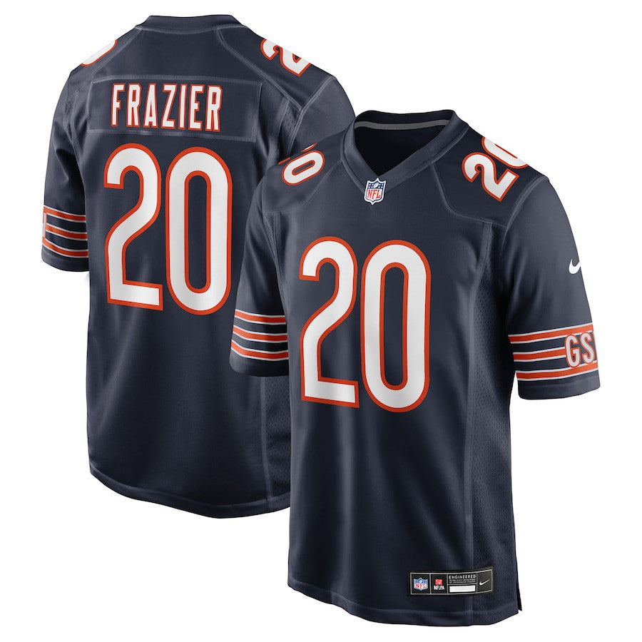 Zah Frazier 20 Chicago Bears Team Game Men Jersey - Navy