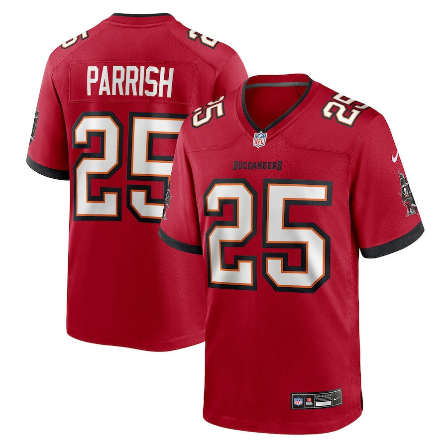 Jacob Parrish 25 Tampa Bay Buccaneers Team Game Men Jersey - Red