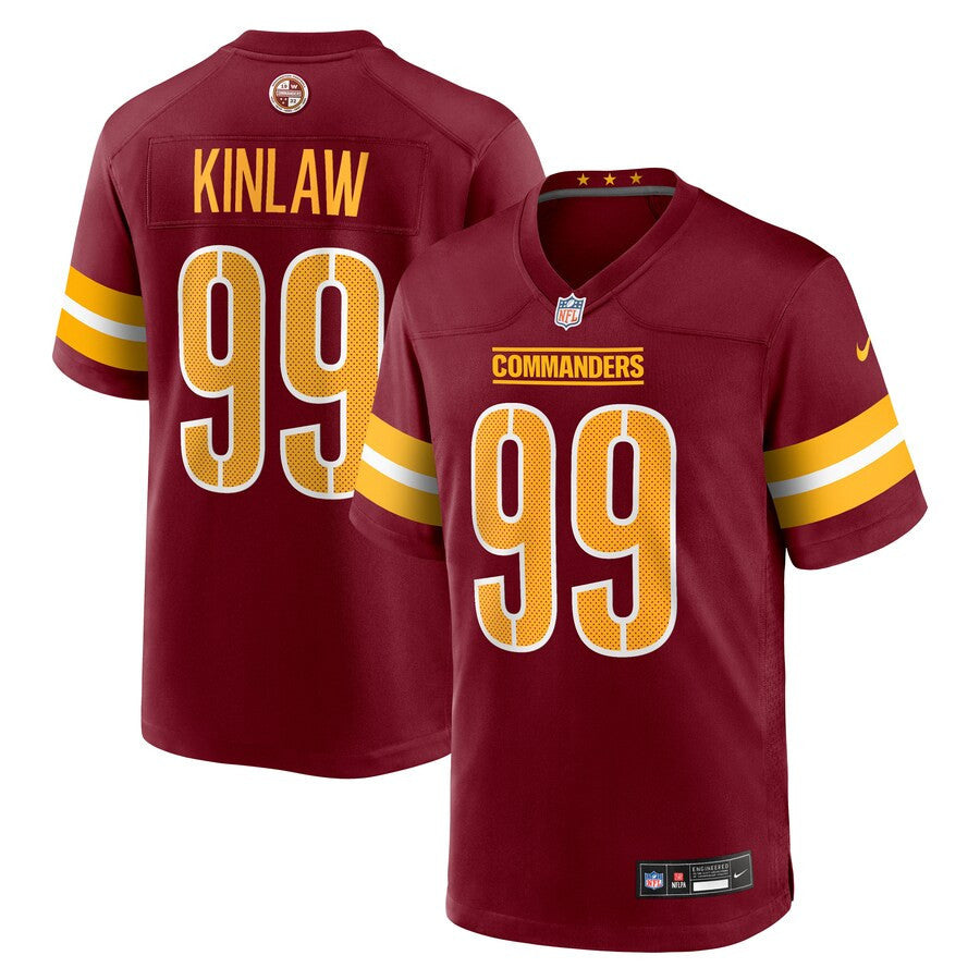 Javon Kinlaw 99 Washington Commanders Team Game Men Jersey - Burgundy