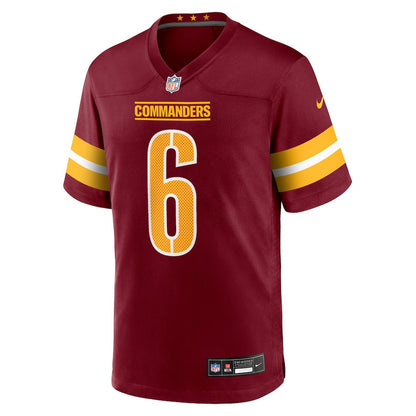 Noah Igbinoghene 6 Washington Commanders Team Game Men Jersey - Burgundy