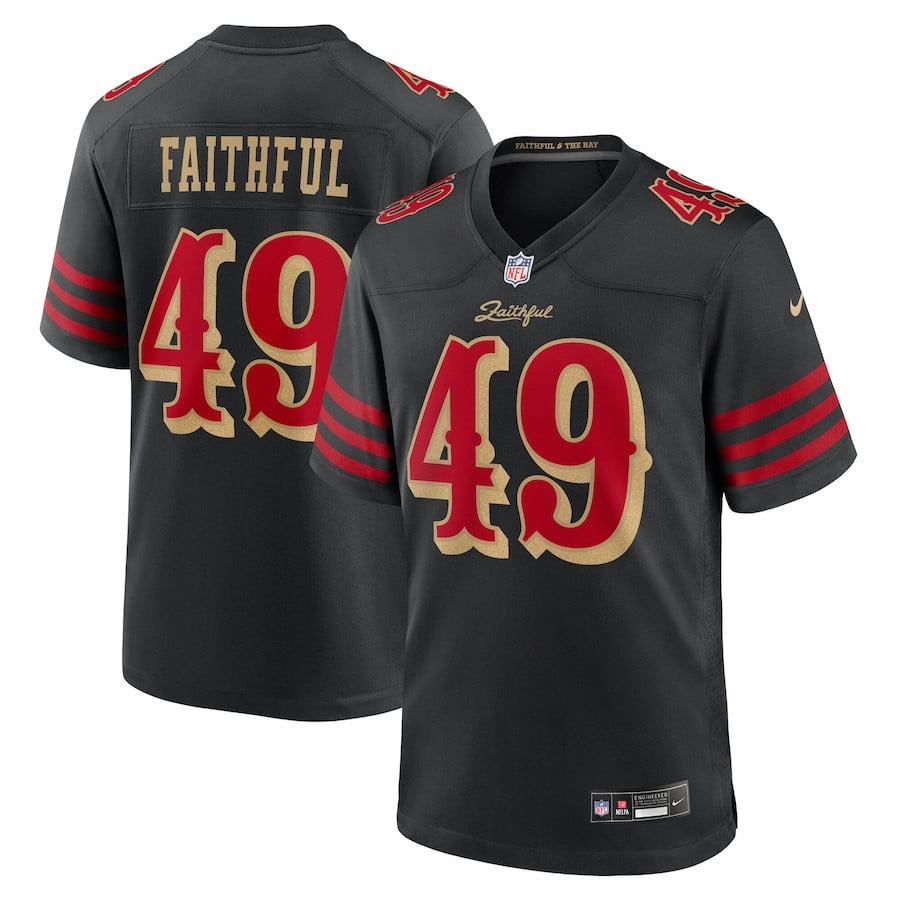 The Faithful 49 San Francisco 49ers 2025 Rivalries Collection Game Men Jersey - Black