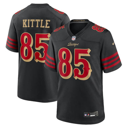 George Kittle 85 San Francisco 49ers 2025 Rivalries Collection Game Men Jersey - Black