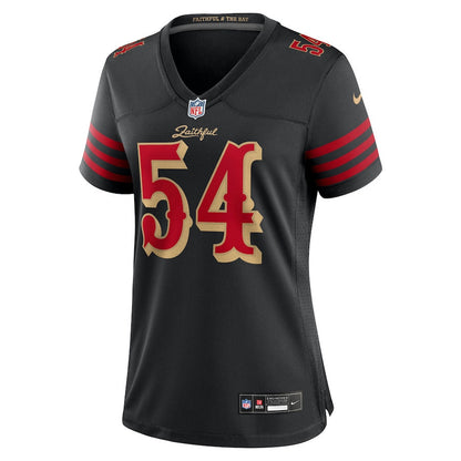 Fred Warner 54 San Francisco 49ers Women's 2025 Rivalries Collection Game Jersey - Black