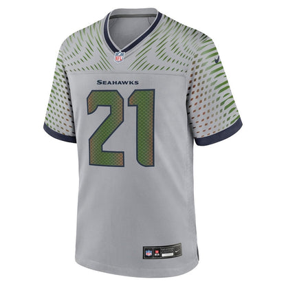 Devon Witherspoon 21 Seattle Seahawks 2025 Rivalries Collection Game Men Jersey - Wolf Gray