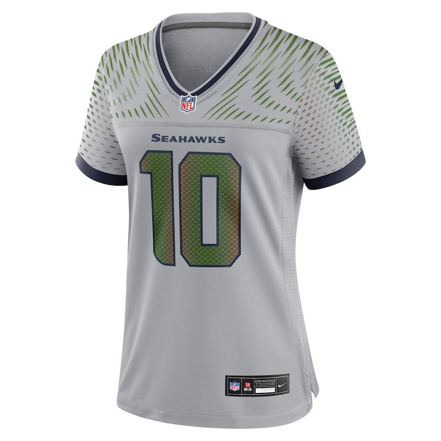 Cooper Kupp 10 Seattle Seahawks Women's 2025 Rivalries Collection Game Jersey - Wolf Gray