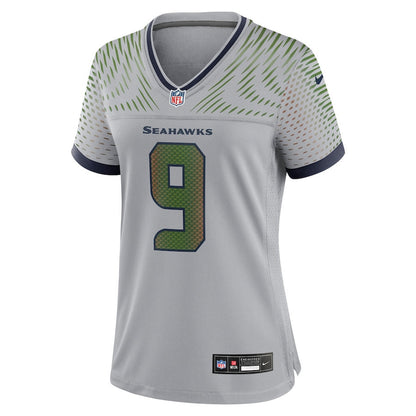 Kenneth Walker III 9 Seattle Seahawks Women's 2025 Rivalries Collection Game Jersey - Wolf Gray