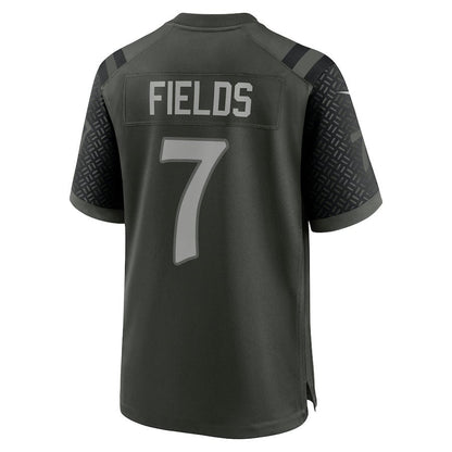 Justin Fields 7 Gardner New York Jets 2025 Rivalries Collection Game Men Jersey - Gotham Green