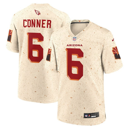 James Conner 6 Arizona Cardinals 2025 Rivalries Collection Game Men Jersey - Natural