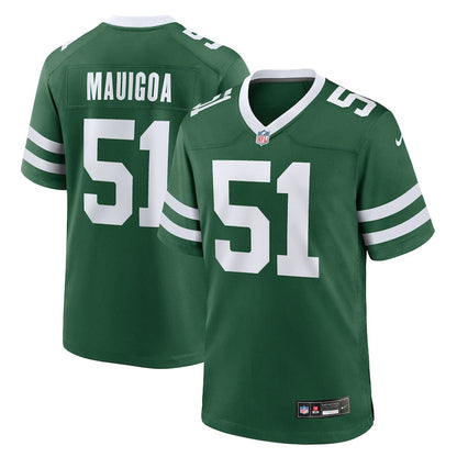 Francisco Mauigoa 51 New York Jets Team Game Men Jersey - Legacy Green