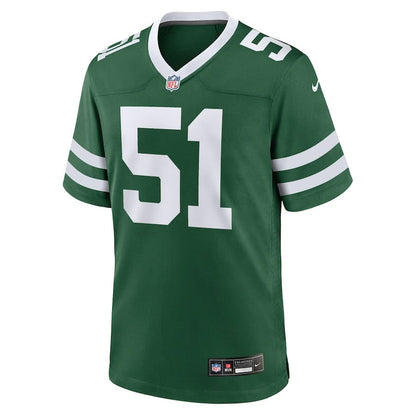 Francisco Mauigoa 51 New York Jets Team Game Men Jersey - Legacy Green